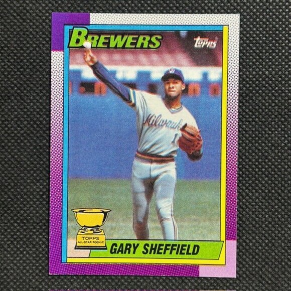 topps Other - 1990 Topps All Star Rookie Baseball Gary Sheffield RC #718 Brewers